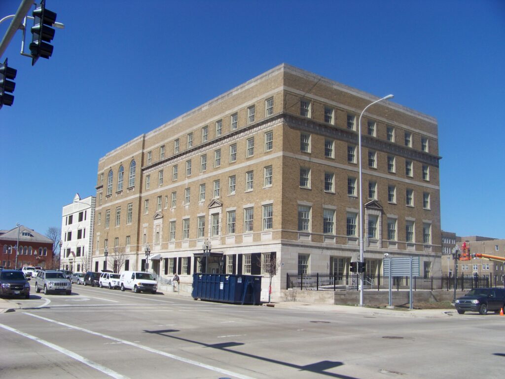 Historic Building Renovated for Apartments slide